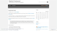 Desktop Screenshot of objectivecdev.wordpress.com