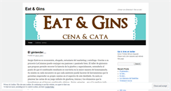 Desktop Screenshot of eatandgins.wordpress.com