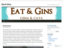 Tablet Screenshot of eatandgins.wordpress.com