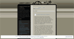 Desktop Screenshot of libertycandle.wordpress.com