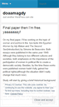Mobile Screenshot of doaamagdy.wordpress.com