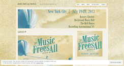 Desktop Screenshot of musicfreesallfestival.wordpress.com