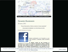 Tablet Screenshot of encuentrobicentenario.wordpress.com