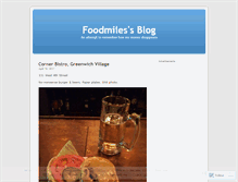 Tablet Screenshot of foodmiles.wordpress.com
