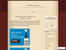 Tablet Screenshot of burblelog.wordpress.com