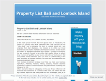 Tablet Screenshot of lombokglobal.wordpress.com