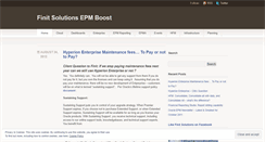 Desktop Screenshot of finitsolutions.wordpress.com