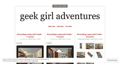 Desktop Screenshot of geekgirlfinds.wordpress.com