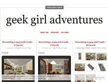 Tablet Screenshot of geekgirlfinds.wordpress.com