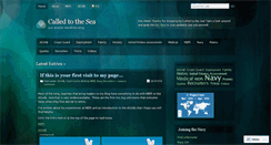 Desktop Screenshot of calledtothesea.wordpress.com