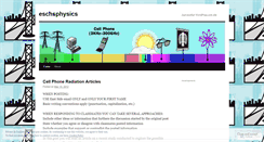 Desktop Screenshot of eschsphysics.wordpress.com