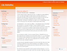 Tablet Screenshot of lilyblablatise.wordpress.com
