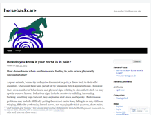 Tablet Screenshot of horsebackcare.wordpress.com