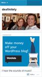 Mobile Screenshot of deafinitely.wordpress.com