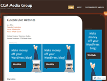 Tablet Screenshot of ccmmediagroup.wordpress.com