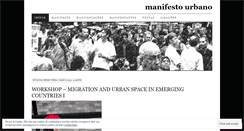 Desktop Screenshot of manifesturbano.wordpress.com