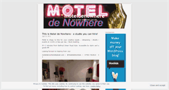 Desktop Screenshot of moteldenowhere.wordpress.com