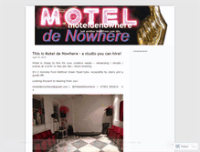 Tablet Screenshot of moteldenowhere.wordpress.com