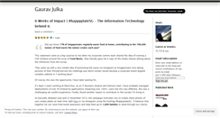 Desktop Screenshot of gauravjulka.wordpress.com