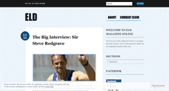 Desktop Screenshot of eldmagazine.wordpress.com