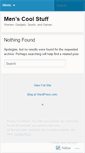 Mobile Screenshot of menscoolstuff.wordpress.com