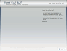 Tablet Screenshot of menscoolstuff.wordpress.com