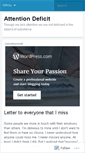 Mobile Screenshot of adeficitofattention.wordpress.com
