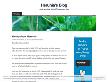 Tablet Screenshot of herunia.wordpress.com
