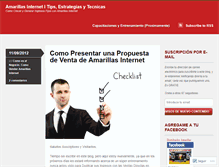 Tablet Screenshot of amarillasinternet7.wordpress.com