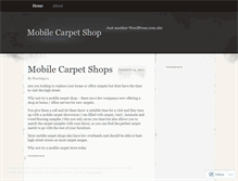 Tablet Screenshot of mobilecarpets.wordpress.com