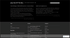 Desktop Screenshot of joeyski.wordpress.com