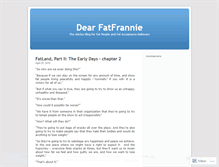 Tablet Screenshot of fatfrannie.wordpress.com
