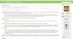 Desktop Screenshot of christianclassicalliberalist.wordpress.com
