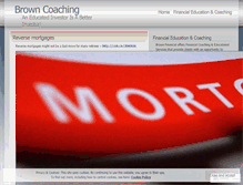 Tablet Screenshot of browncoaching.wordpress.com