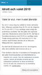 Mobile Screenshot of idrottochvalet2010.wordpress.com