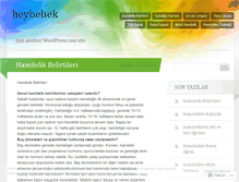 Tablet Screenshot of heybebek.wordpress.com