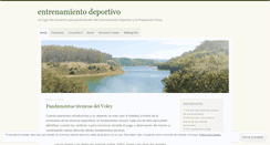 Desktop Screenshot of entrenamientodeportivo.wordpress.com