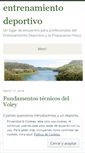 Mobile Screenshot of entrenamientodeportivo.wordpress.com