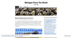 Desktop Screenshot of michiganpwnstheworld.wordpress.com