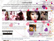 Tablet Screenshot of loveoverrated.wordpress.com