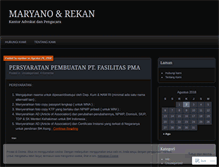Tablet Screenshot of maryanorekan.wordpress.com