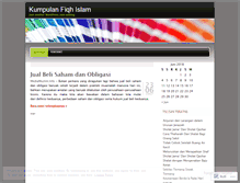 Tablet Screenshot of fiqihislam.wordpress.com