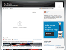 Tablet Screenshot of hardparkin.wordpress.com