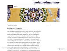 Tablet Screenshot of loudmouthmommy.wordpress.com