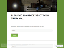 Tablet Screenshot of gregoryabbott.wordpress.com