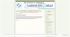 Desktop Screenshot of justiciaensalud.wordpress.com