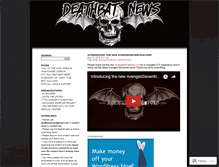 Tablet Screenshot of deathbatnews.wordpress.com