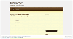 Desktop Screenshot of filmmonger.wordpress.com