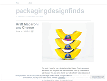 Tablet Screenshot of packagingdesignfinds.wordpress.com