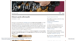 Desktop Screenshot of lowfatkat.wordpress.com